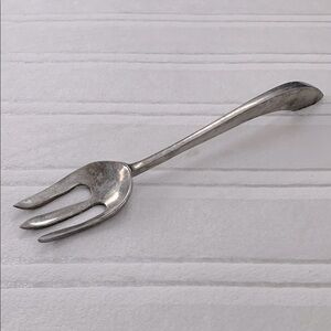 Vintage Aluminum Silver Large Salad Fork